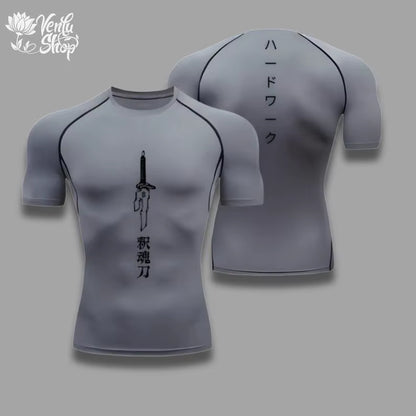 Toji Compression Shirt Sportswear Gymwear Gym Jujutsu Kaisen Compressions Anime Fushiguro Gym Clothing Zenin Anime Gym Muscles